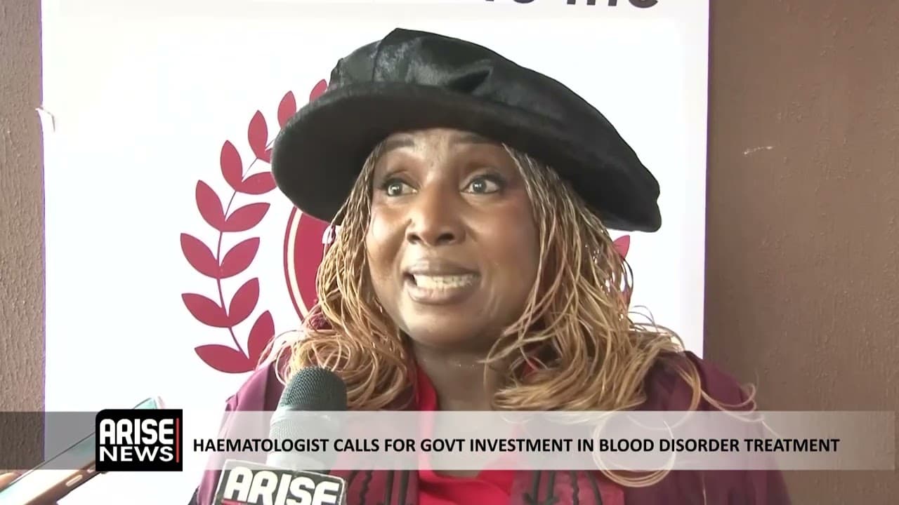 HAEMATOLOGIST CALLS FOR GOVT  INVESTMENT IN BLOOD DISORDER TREATMENT