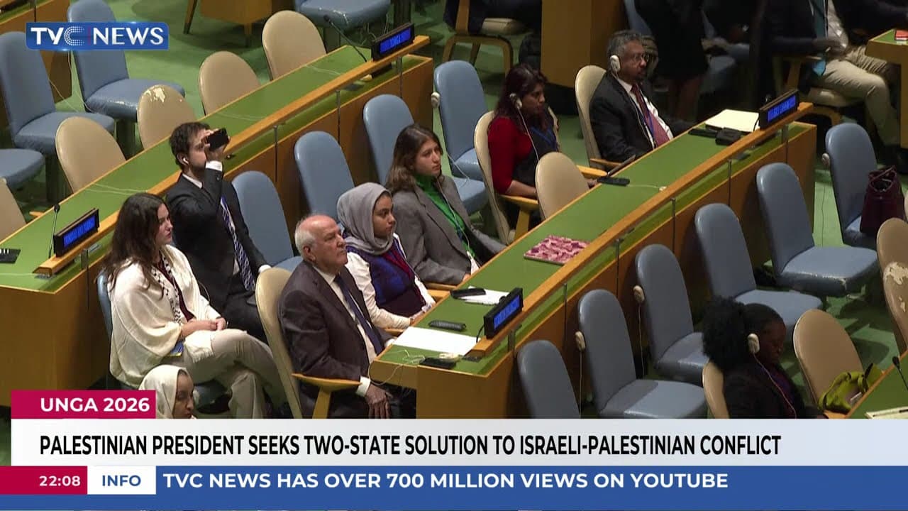 Palestinian President Seeks Two-State Solution To Israeli-Palestinian Conflict