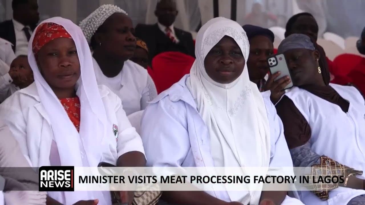 MINISTER VISITS MEAT PROCESSING FACTORY IN LAGOS