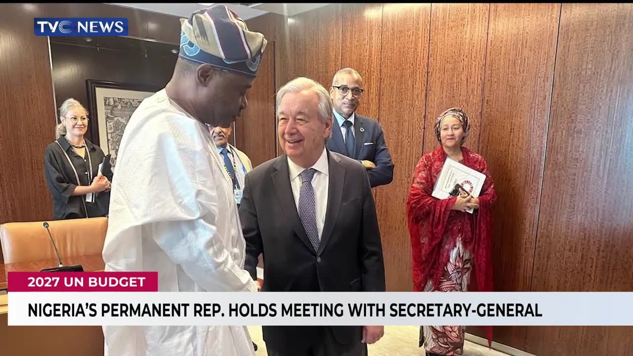 Nigeria's Permanent Rep. Holds Meeting With UN Secretary-General