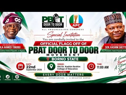 LIVE [BORNO]: APC LAUNCHES DOOR-TO-DOOR CAMPAIGN IN BORNO STATE