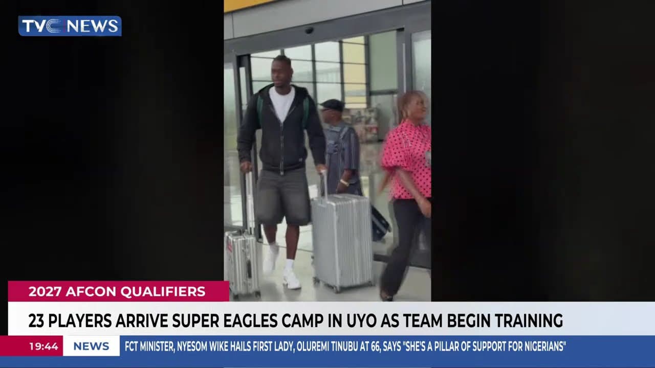 AFCON Qualifiers: 23 Players Arrive Super Eagles Camp In Uyo As Team Begin Training