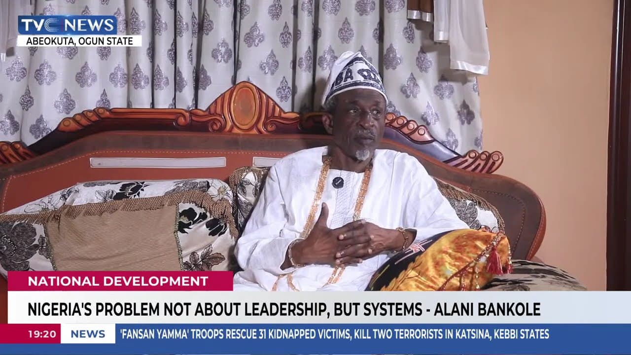 Nigeria's Problem Not About Leadership, But Systems - Alani Bankole