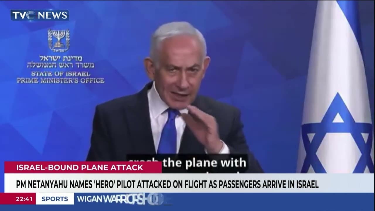 PM Netanyahu Names ‘Hero’ Pilot Attacked On Flight As Passengers Arrive In Israel