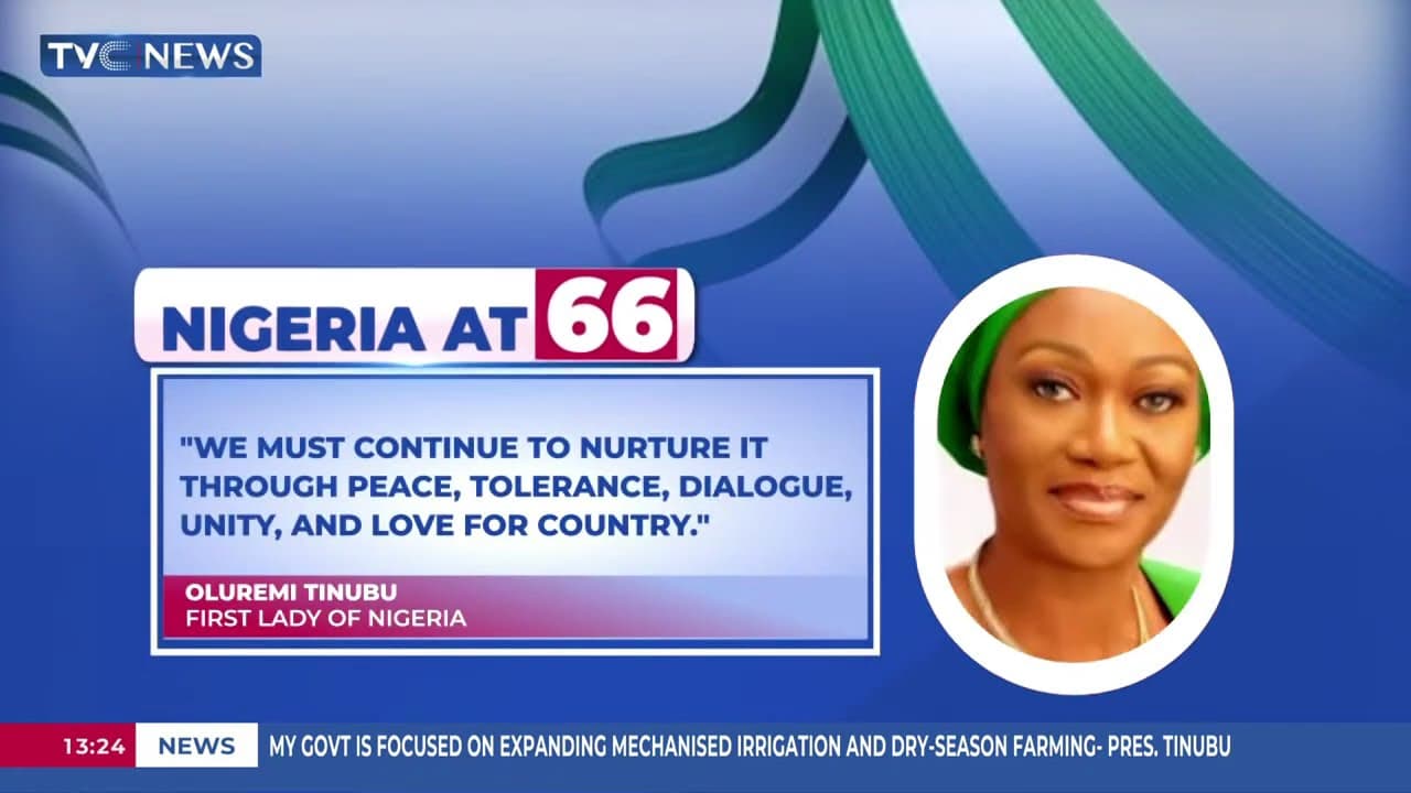 Nigerians Must Continue To Nurture Democracy Through Peace, Tolerance - First Lady
