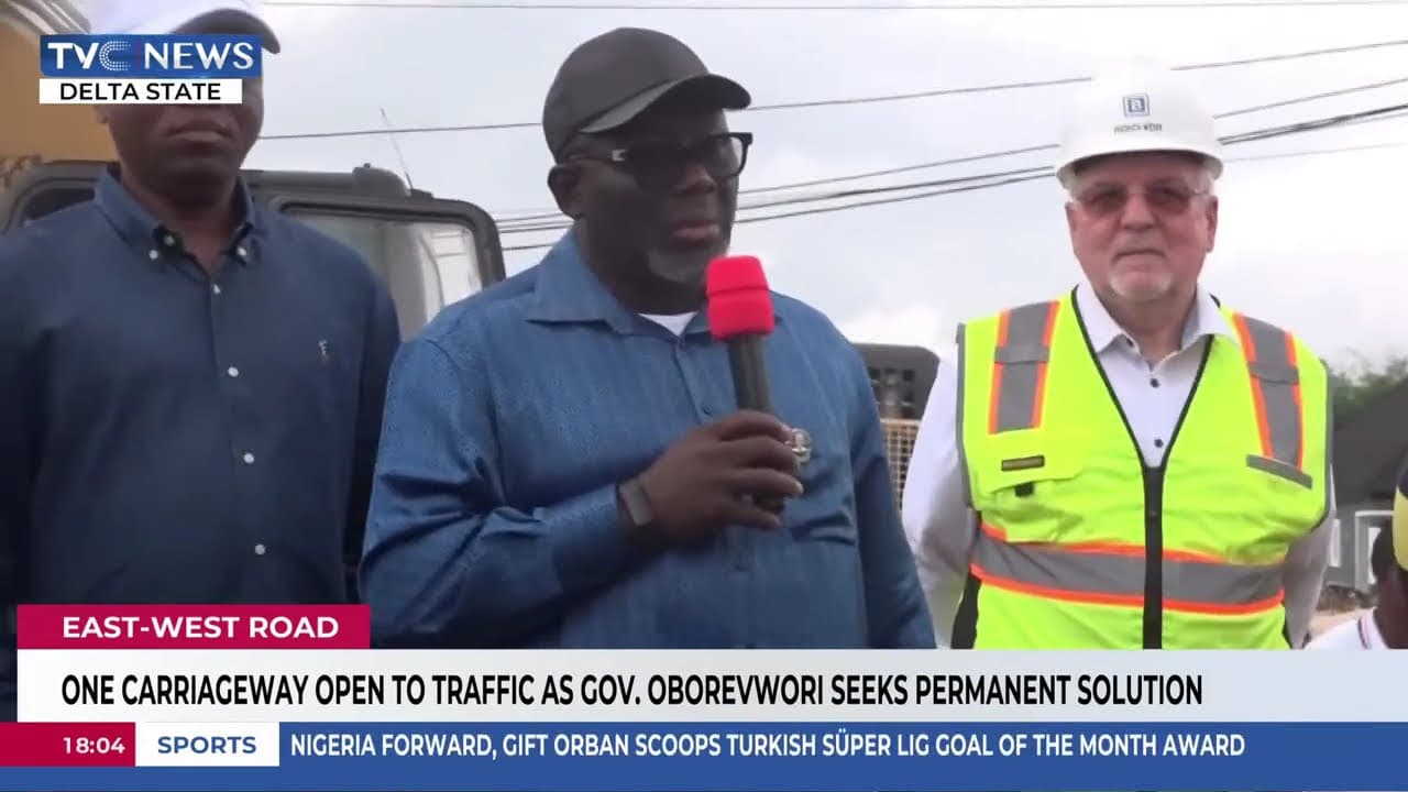 Work On Failed Section in Agbarho to Be Completed on Sunday – Gov. Oborevwori