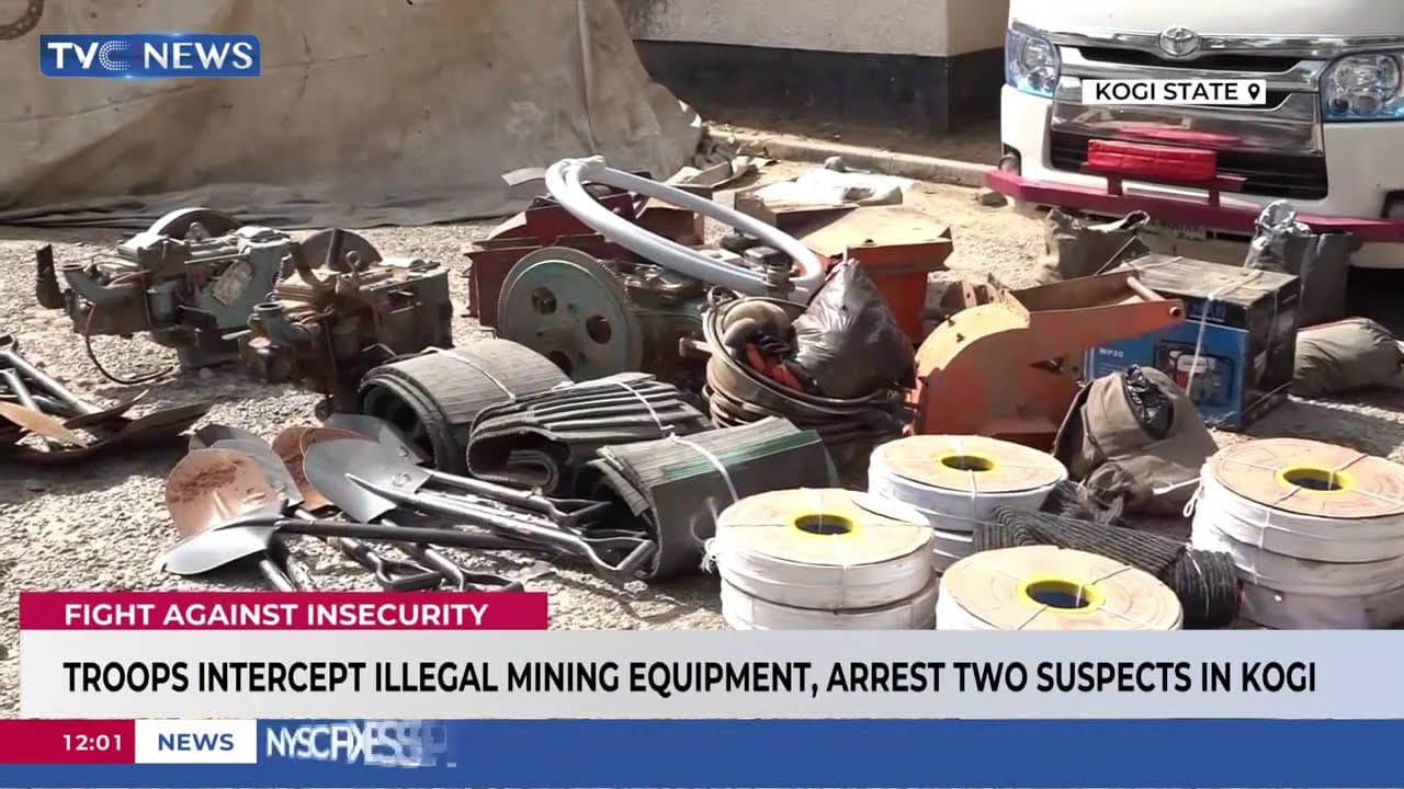 Troops Intercept Illegal Mining Equipment, Arrest Two Suspects in Kogi