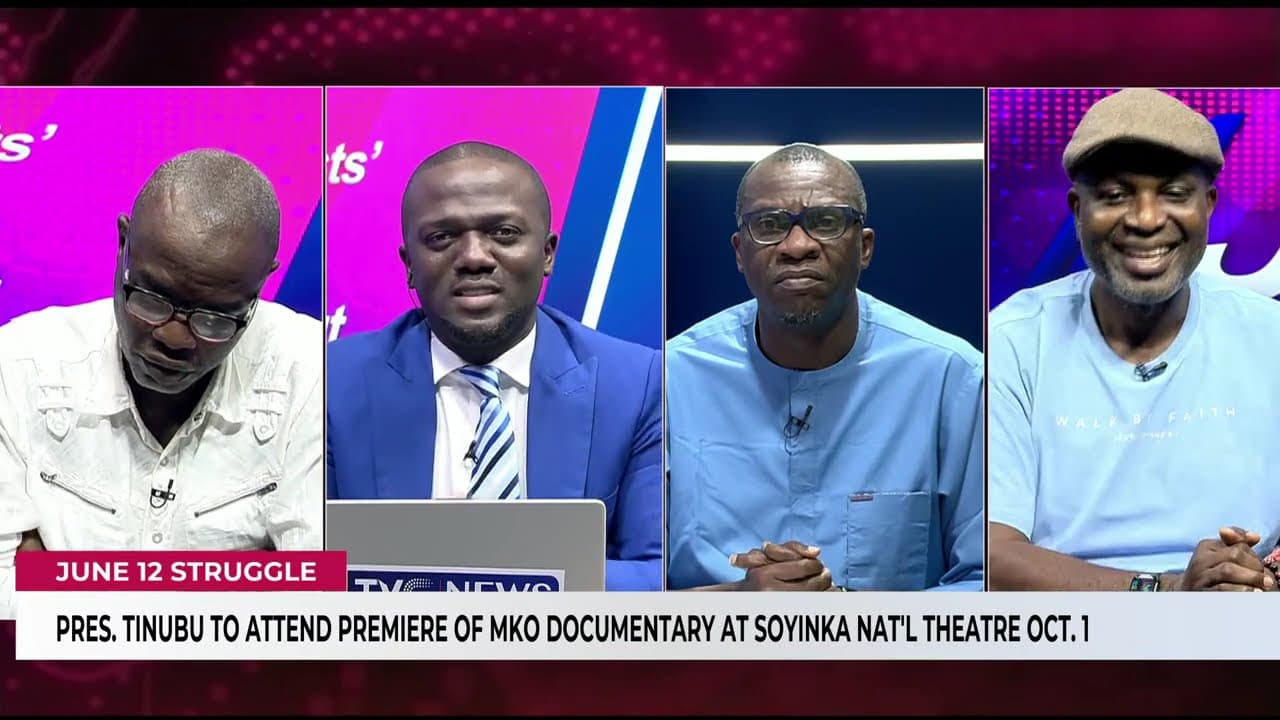 Pres. Tinubu To Attend Premiere Of MKO Documentary At Soyinka Nat'l Theatre Oct. 1