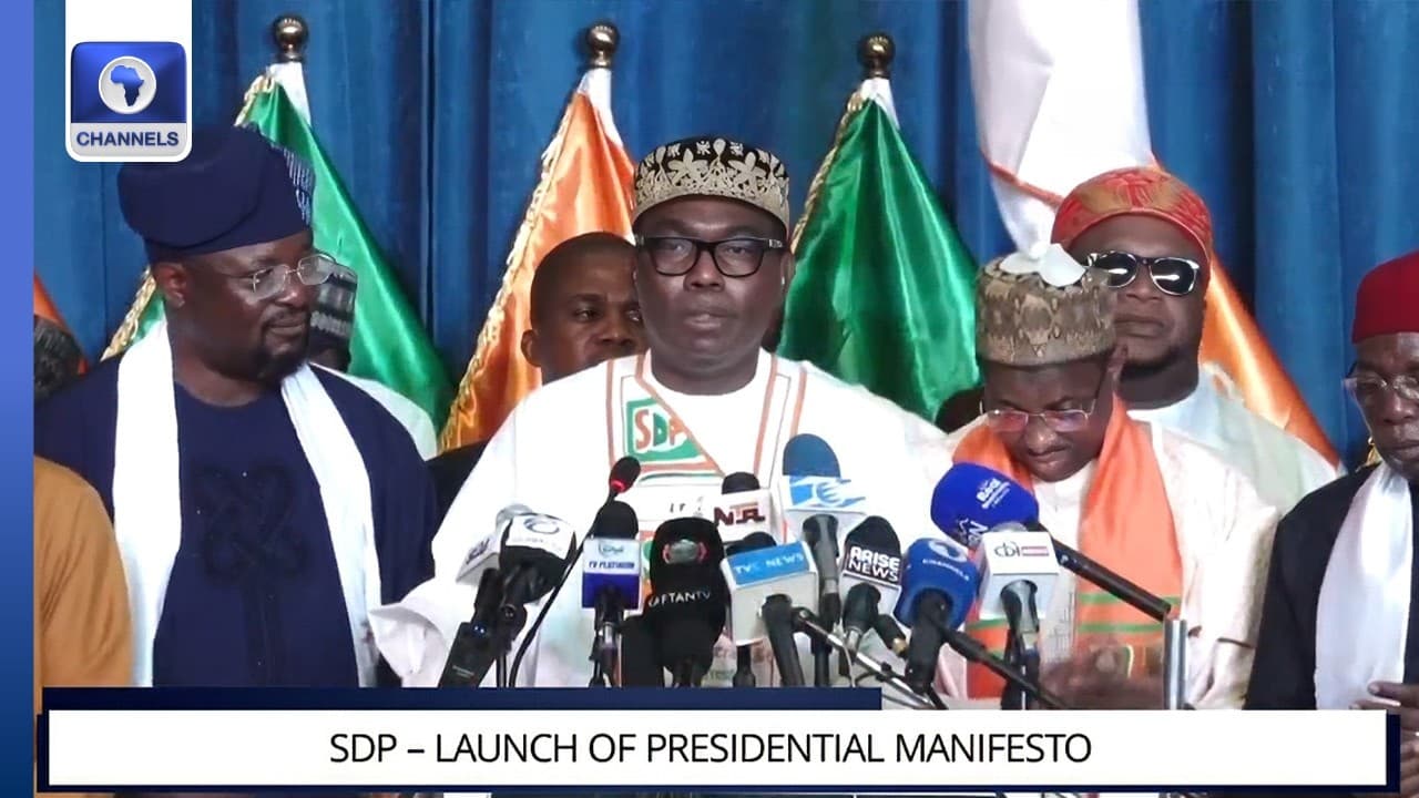 SDP launches Presidential Manifesto | LIVE