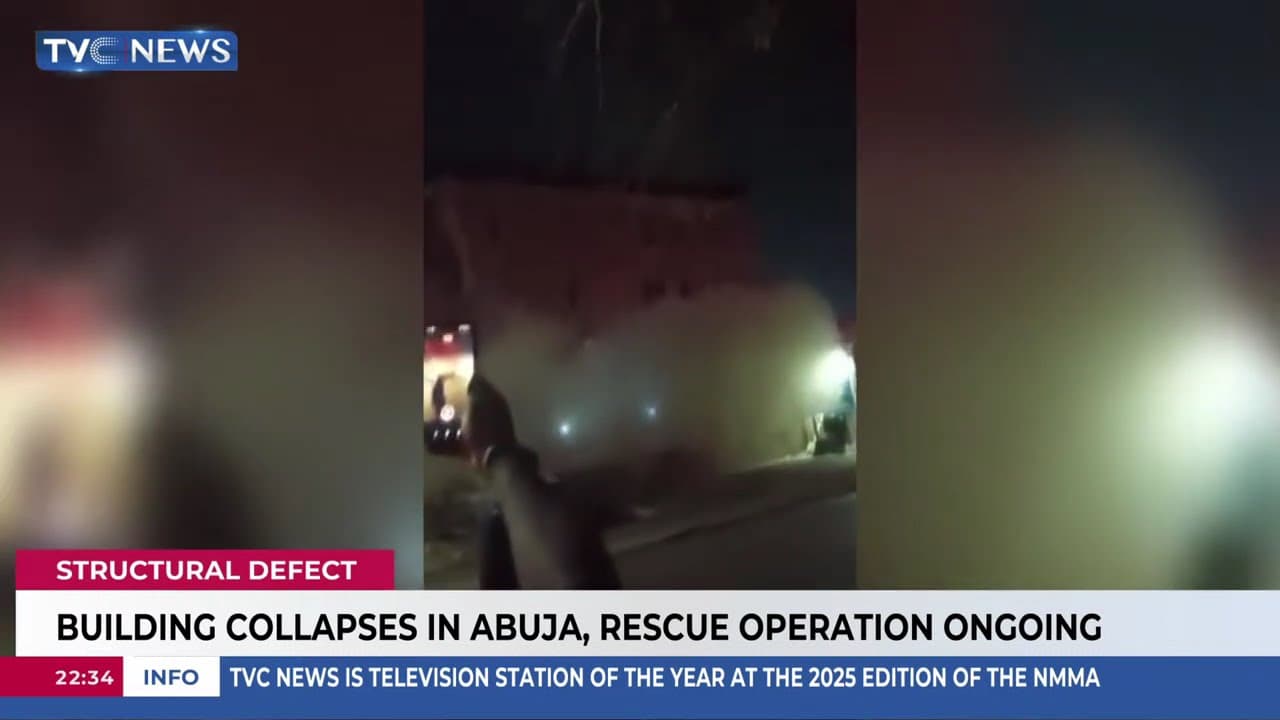 Building Collapses In Abuja, Rescue Operation Ongoing