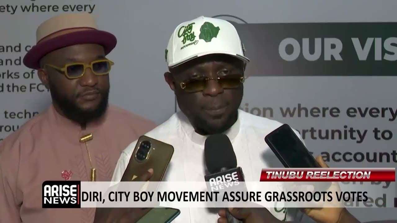 TINUBU REELECTION: DIRI, CITY BOY MOVEMENT ASSURE GRASSROOTS VOTES