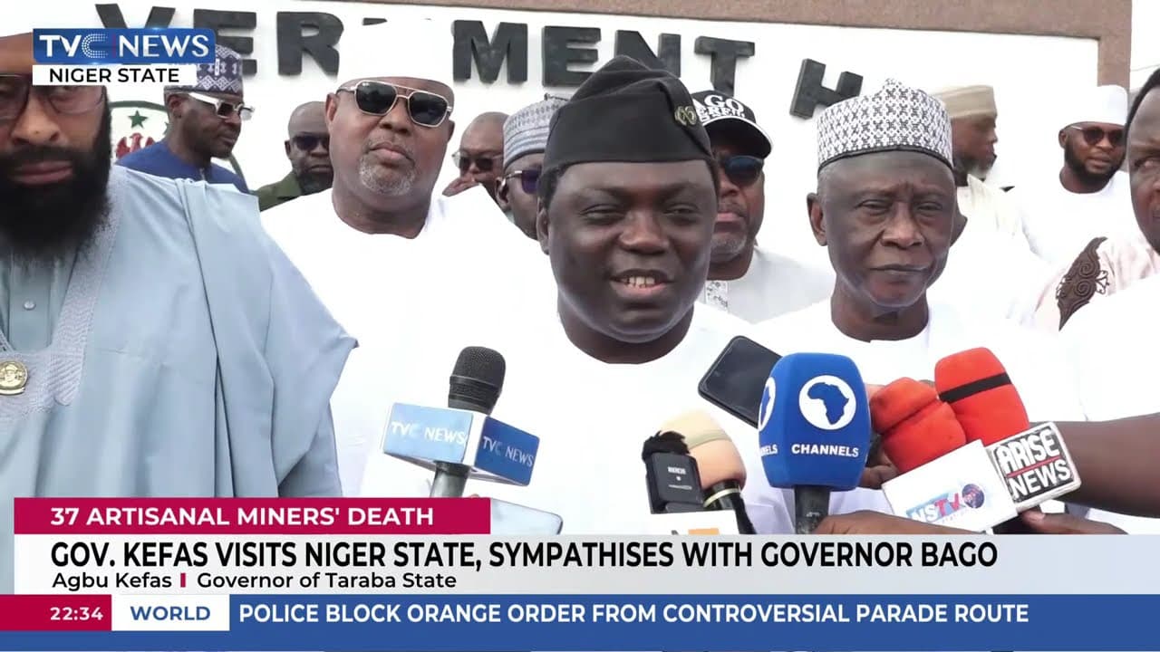 Gov Kefas Visits Niger State, Sympathises With Gov Bago Over Suspected Illegal Miners' Death