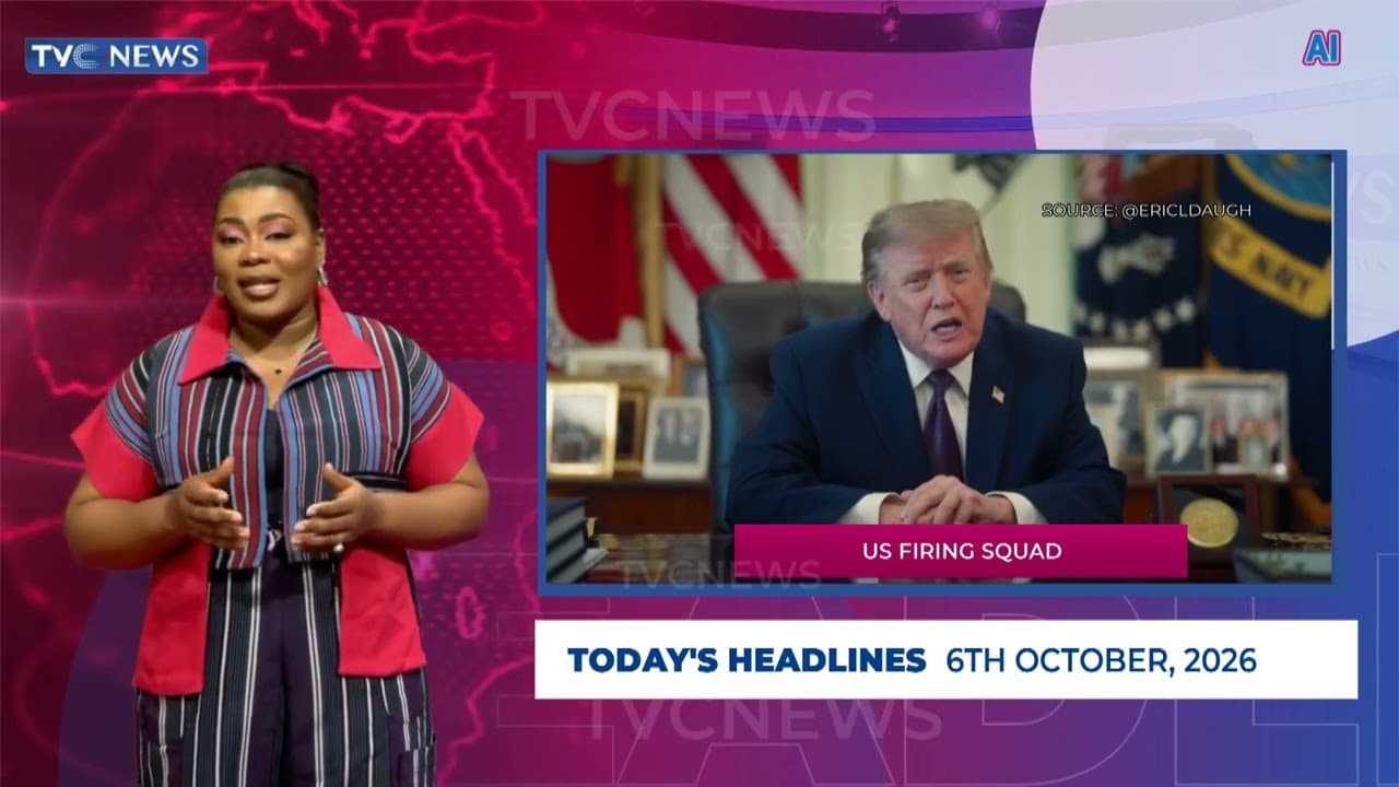 TVC News AI Pidgin Headline News | 6th October,2026