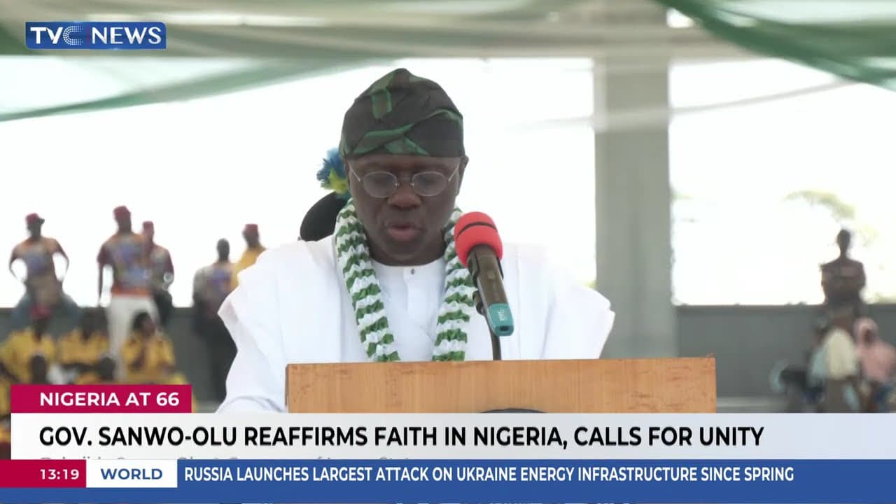 66th Anniversary: Gov Sanwo-Olu Reaffirms Faith In Nigeria, Calls For Unity