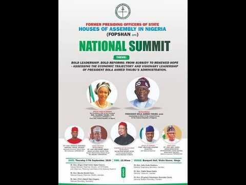 LIVE [ABUJA]:FROM SUBSIDY TO RENEWED HOPE ASSESSING THE ECONOMIC TRAJECTORY AND VISIONARY LEADERSHIP