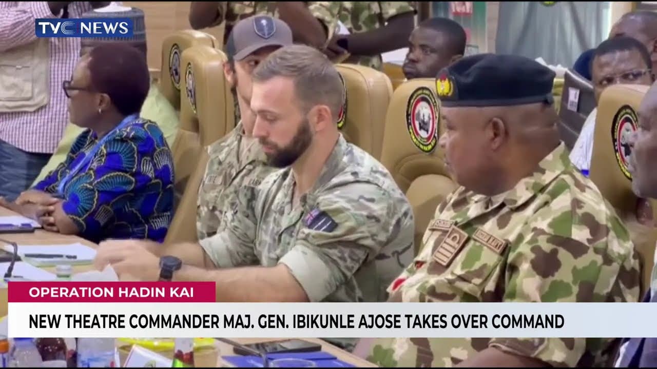 New Theatre Commander Maj. Gen Ibikunle Ajose Takes Over Command Of Operation Hadin Kai