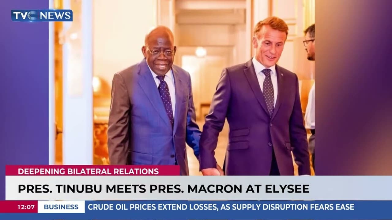 Pres. Tinubu Meets French President Macron at Élysée Palace, Deepens Bilateral Relations