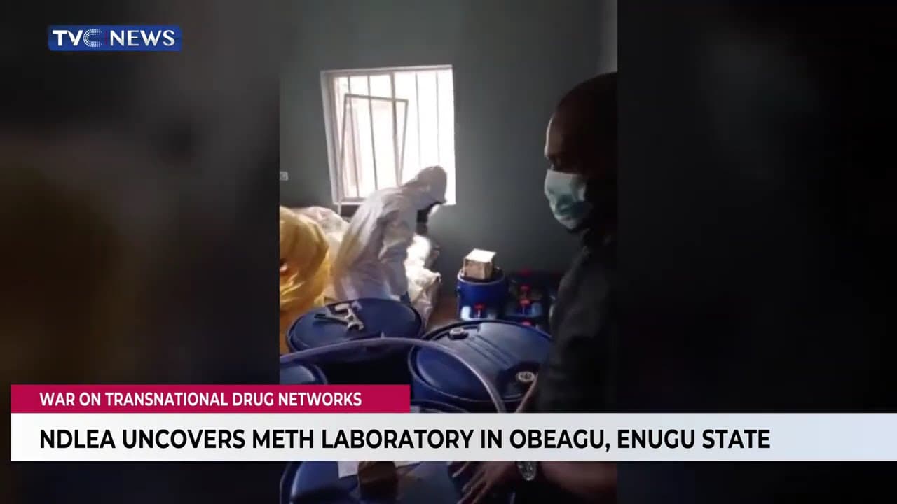 NDLEA Uncovers Meth Laboratory In Obeagu, Enugu State
