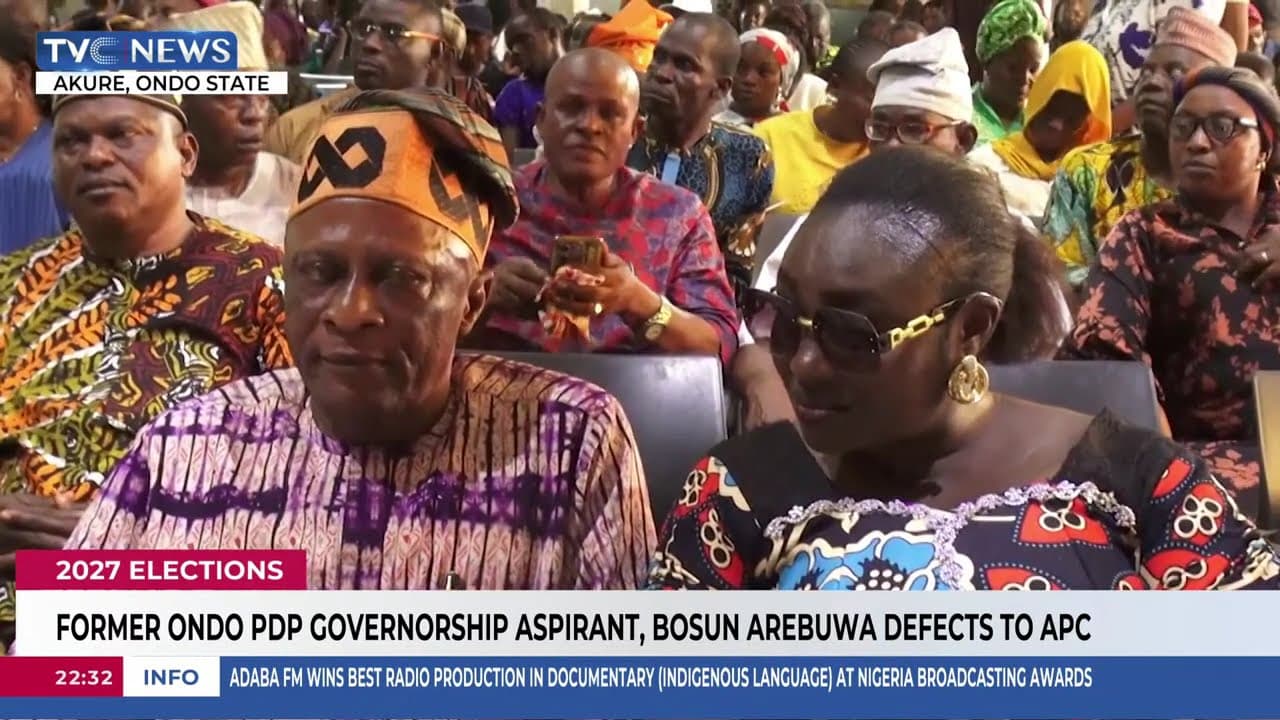 Former Ondo PDP Governorship Aspirant, Bosun Arebuwa Defects To APC