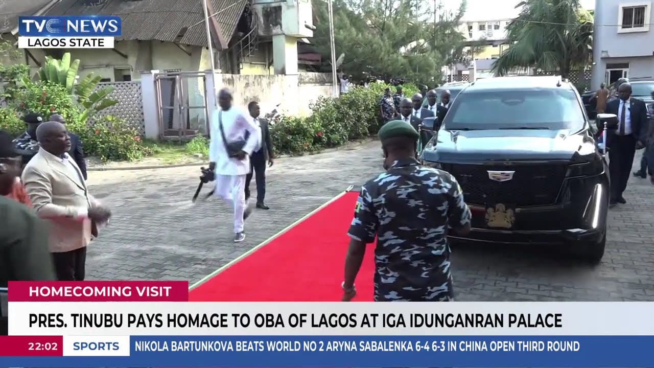Pres. Tinubu Visits Oba of Lagos at His Iga Idunganran Palace
