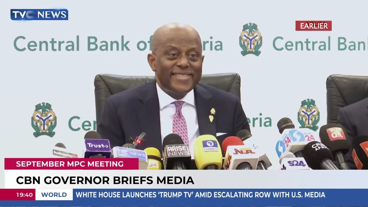 CBN Governor Cardoso Briefs Media On Outcome Of September MPC Meeting
