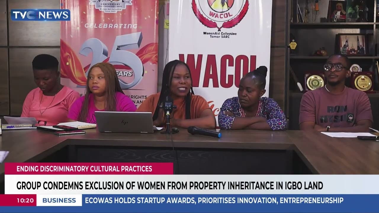 Group Condemns Exclusion Of Women From Property Inheritance In Igbo Land