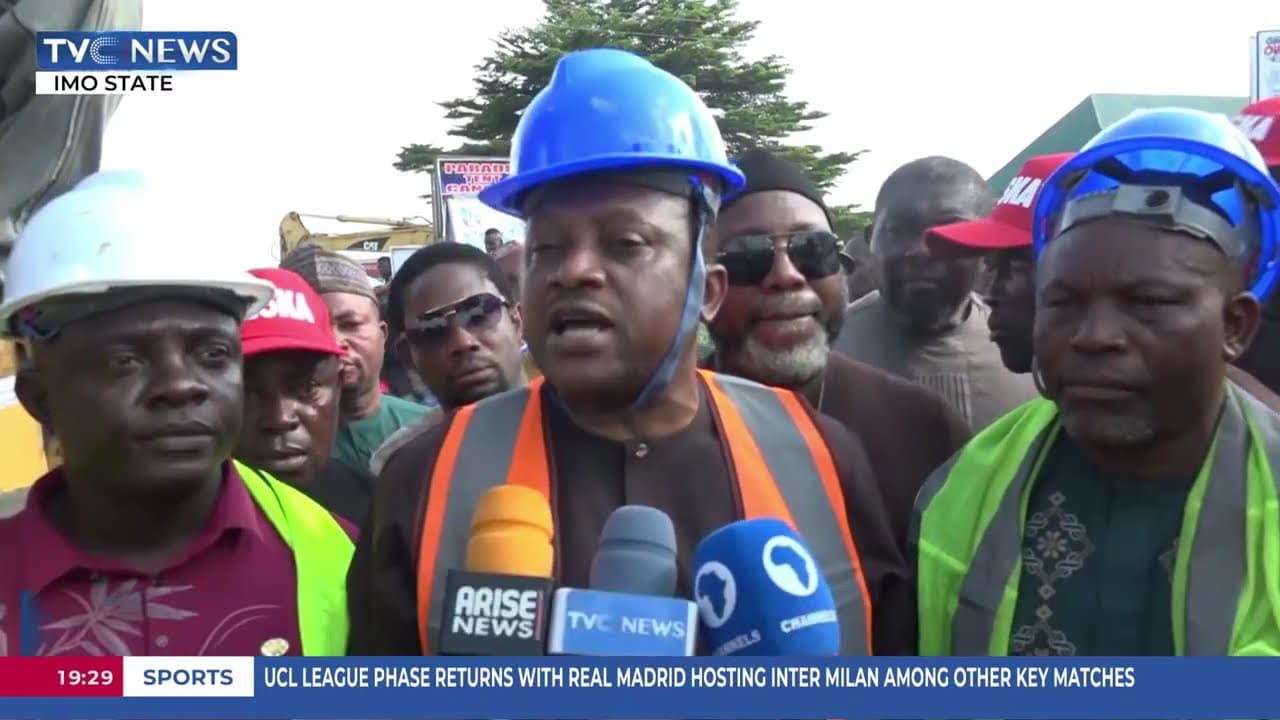 FG Flags Off Reconstruction Of 7.5 Kilometers Naze-Bibiezena Road