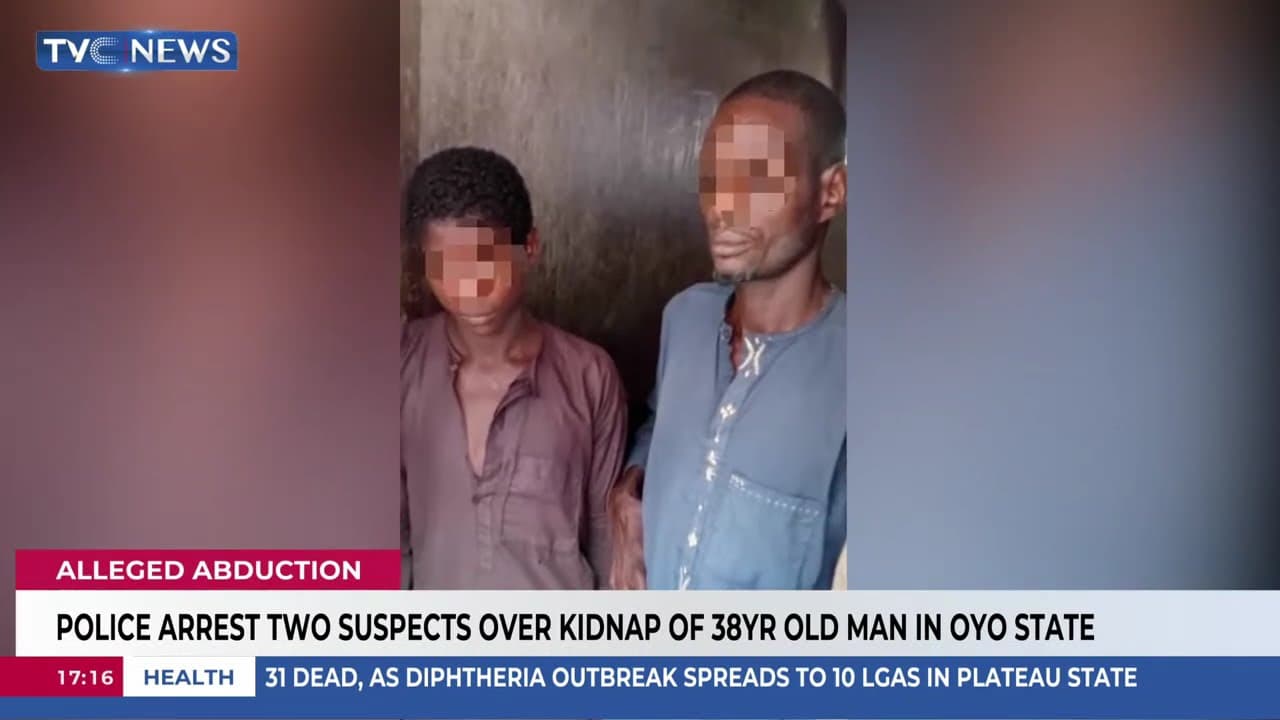 Police Arrest Two Suspects Over Kidnap of 38-Year-Old In Oyo State