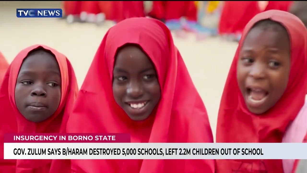 Gov. Zulum Says Boko Haram Destroyed 5,000 Schools, Left 2.2m Children Out Of School