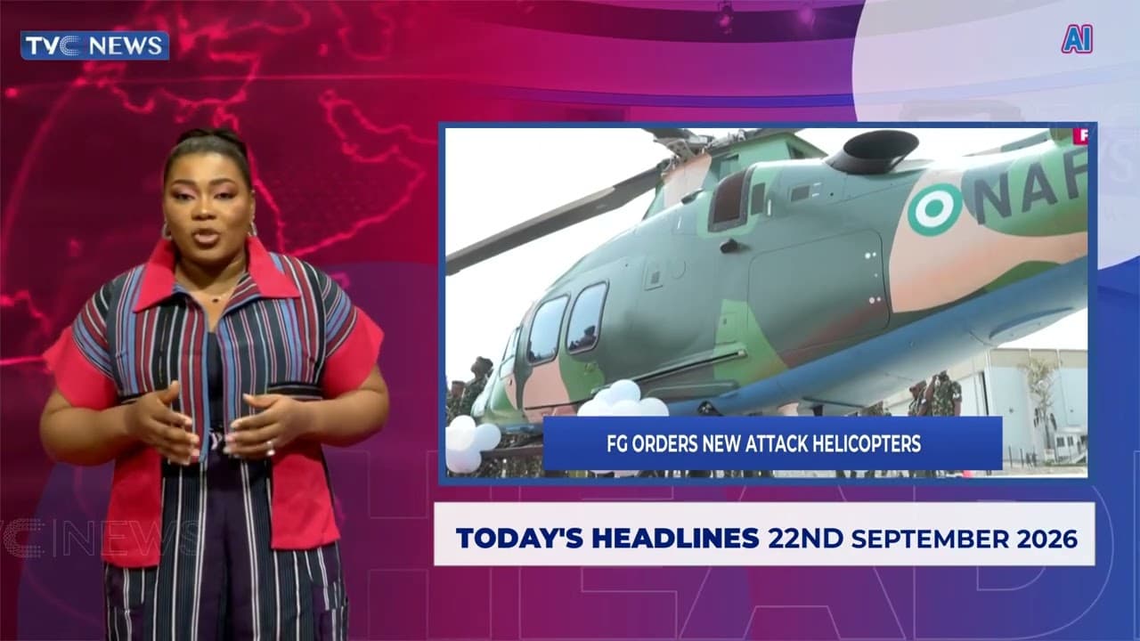 TVC News AI Pidgin Headline News | 22nd September, 2026