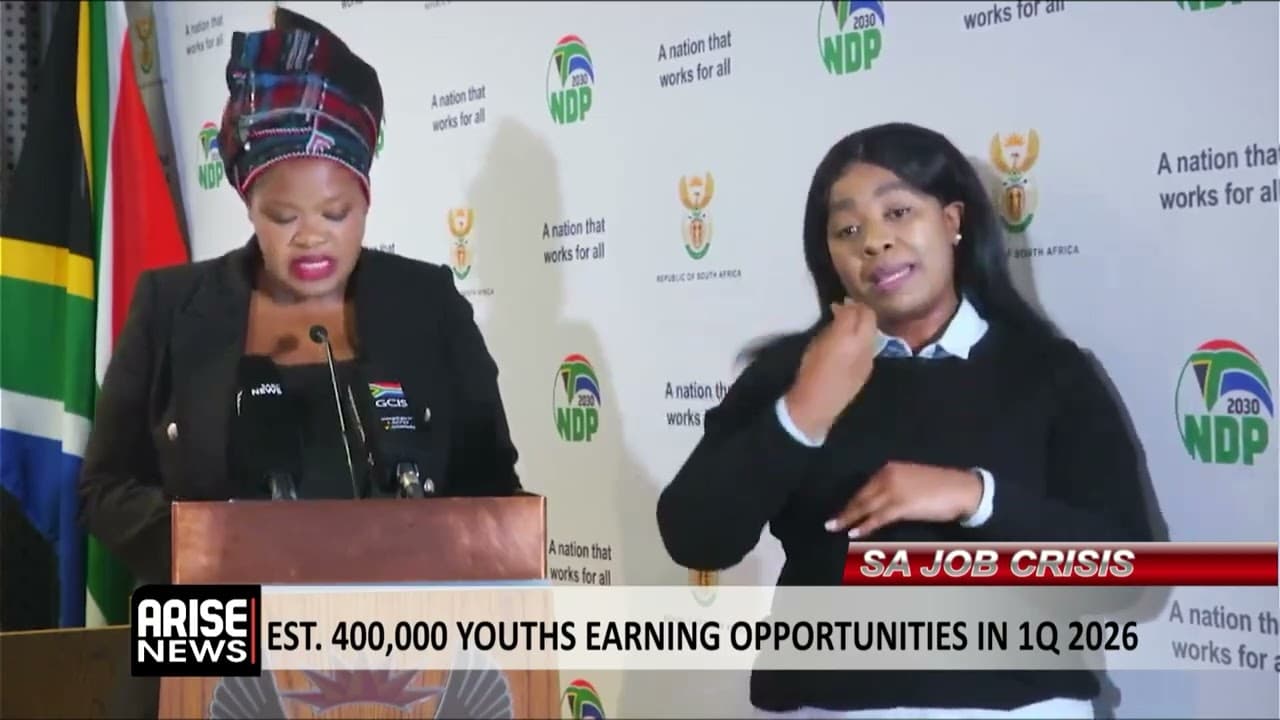 SA JOB CRISIS: ABOUT 400,000 YOUTHS EARNING OPPORTUNITIES IN 1Q 2026