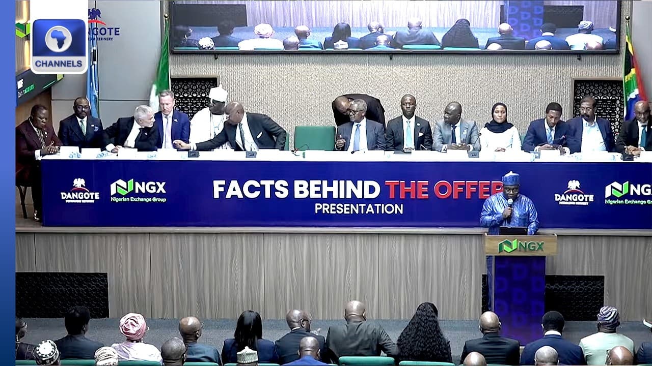 Dangote Refinery IPO: Opening Gong Ceremony And Facts Behind The Offer Presentation