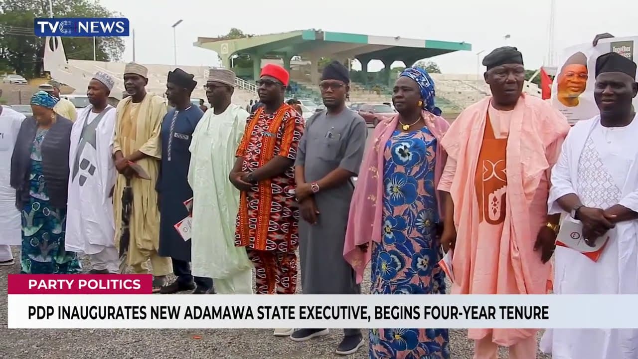 PDP Inaugurates New Adamawa State Executive, Begins Four-Year Tenure