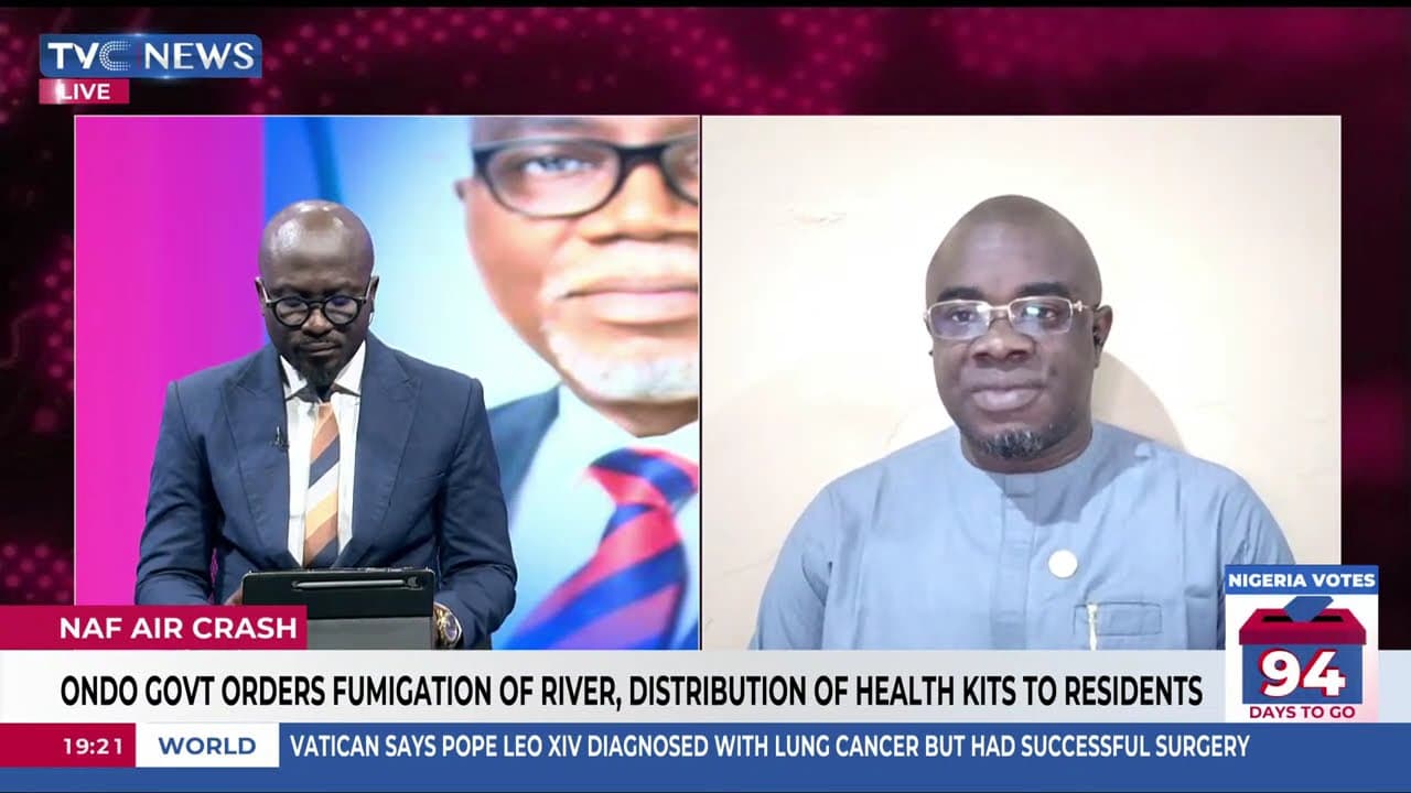 Igbokoda Air Crash: Ondo Govt Orders Fumigation Of Rivers, Distribution Of Health Kits To Residents