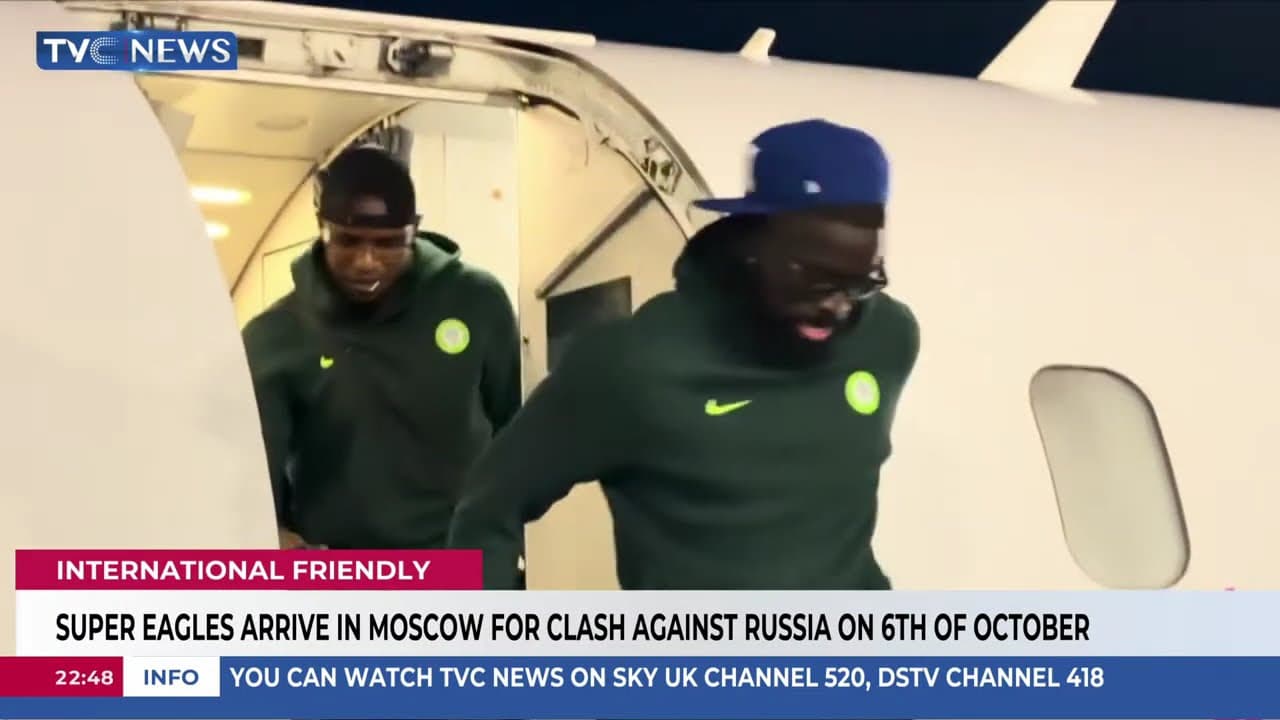 Super Eagles Arrive In Moscow For Friendly Game Against Russia On October 6