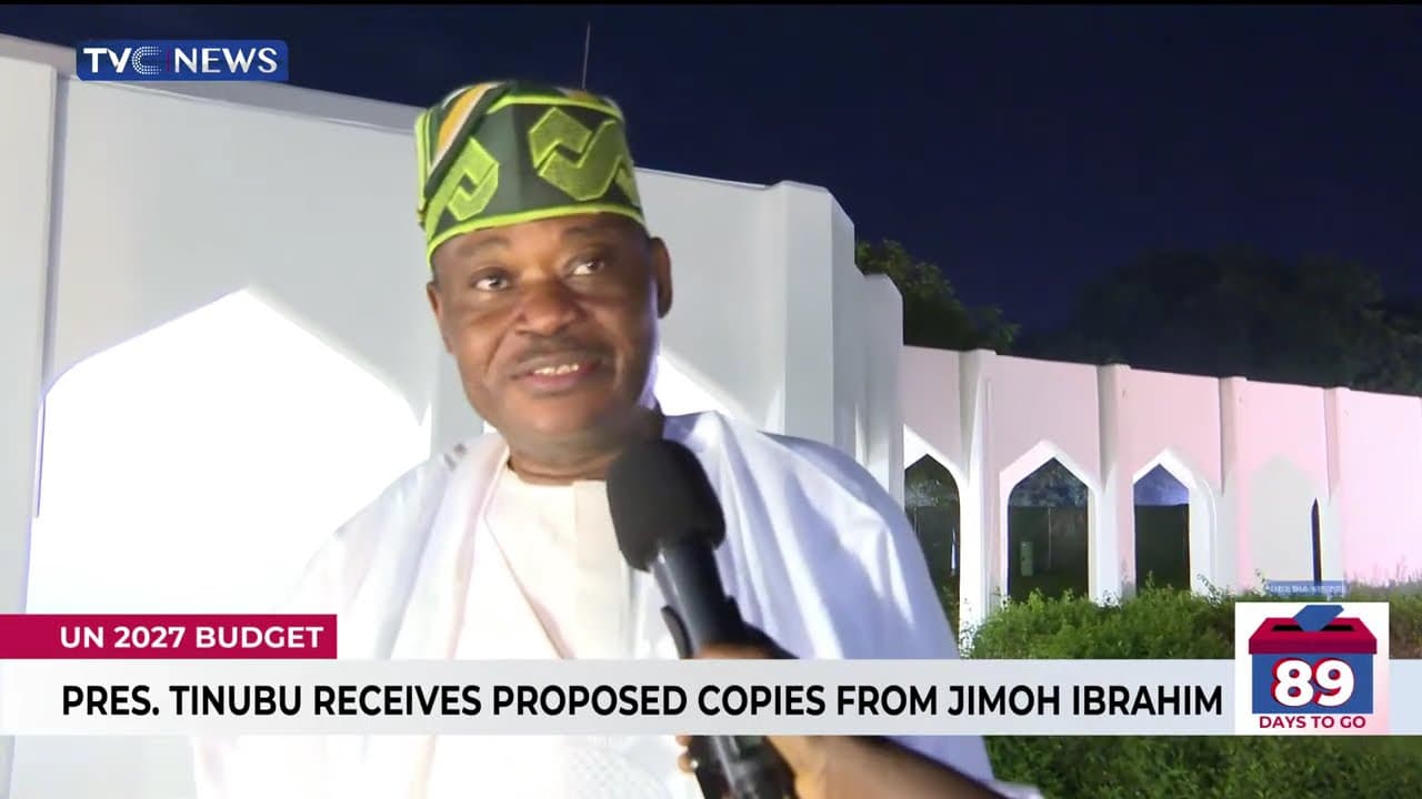 UN 2027 Budget: President Tinubu Receives Proposed Copy from Jimoh Ibrahim