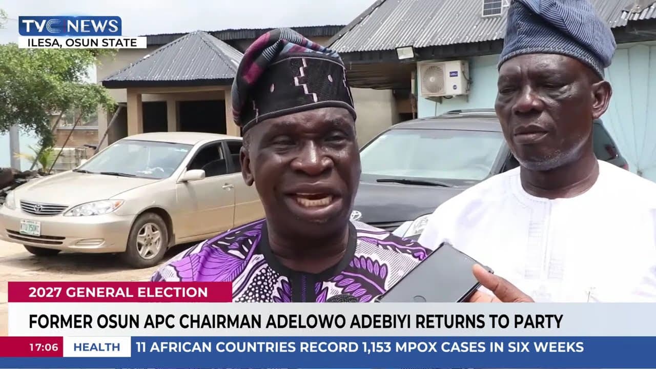Former Osun APC Chairman Adelowo Adebiyi Returns To Party