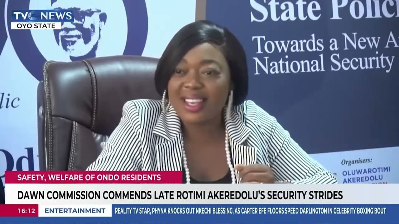 Dawn Commission Commends Late Rotimi Akeredolu's Security Strides