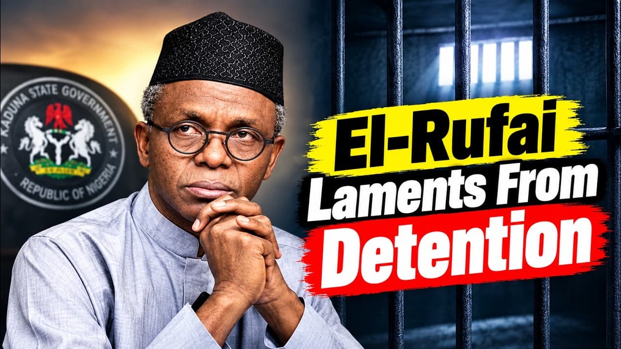 Issues With Jide: El-Rufai Laments From Detention..Says Friends He Stood For Have Abandoned Him