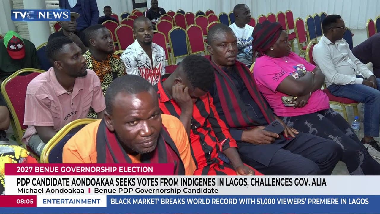 Benue PDP Gov Candidate, Aondoakaa Seeks Votes From Indigenes In Lagos, Challenges Gov. Alia