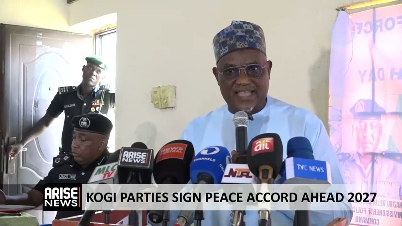 KOGI PARTIES SIGN PEACE ACCORD AHEAD 2027