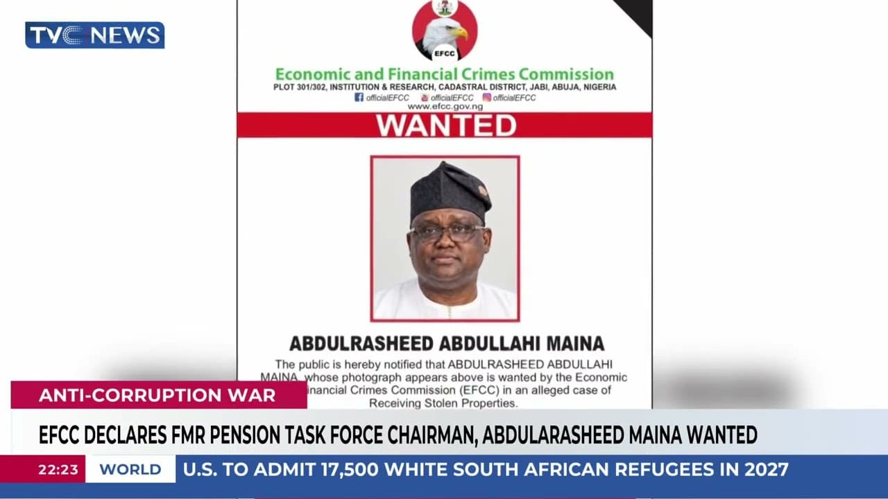EFCC Declares Fmr. Pension Task Force Chairman, Abdulrasheed Maina Wanted
