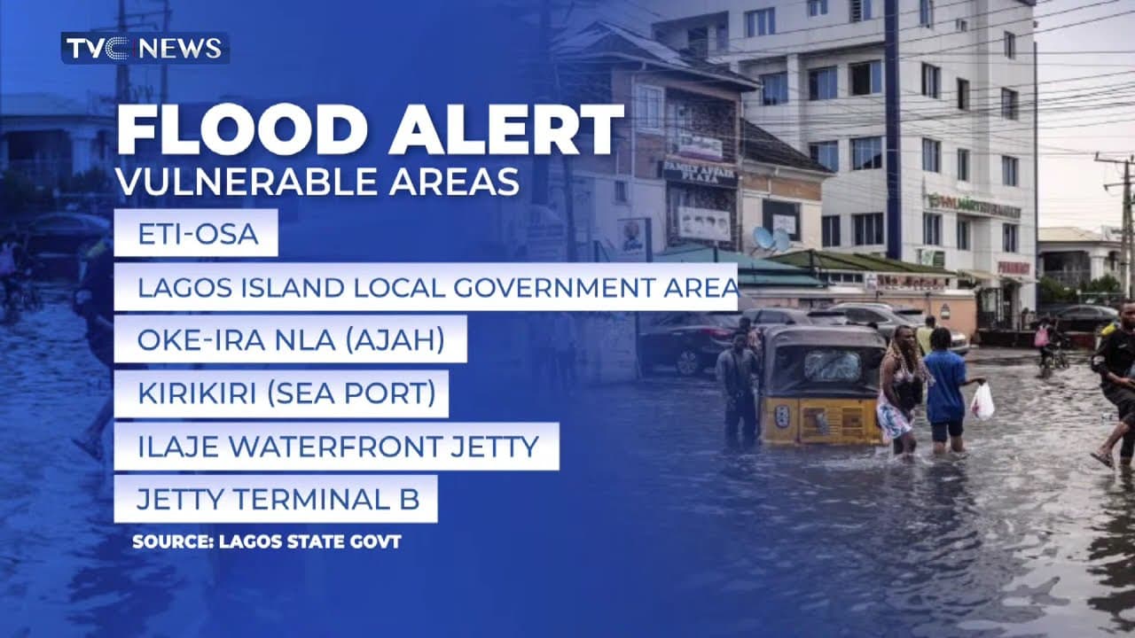Flood Alert: Lagos Govt. Orders Residents In Vulnerable Areas To Relocate