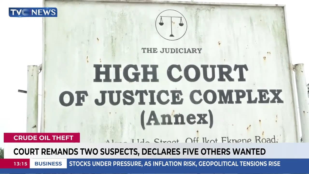 Court Remands Two Suspected Oil Thieves, Declares Five Others Wanted