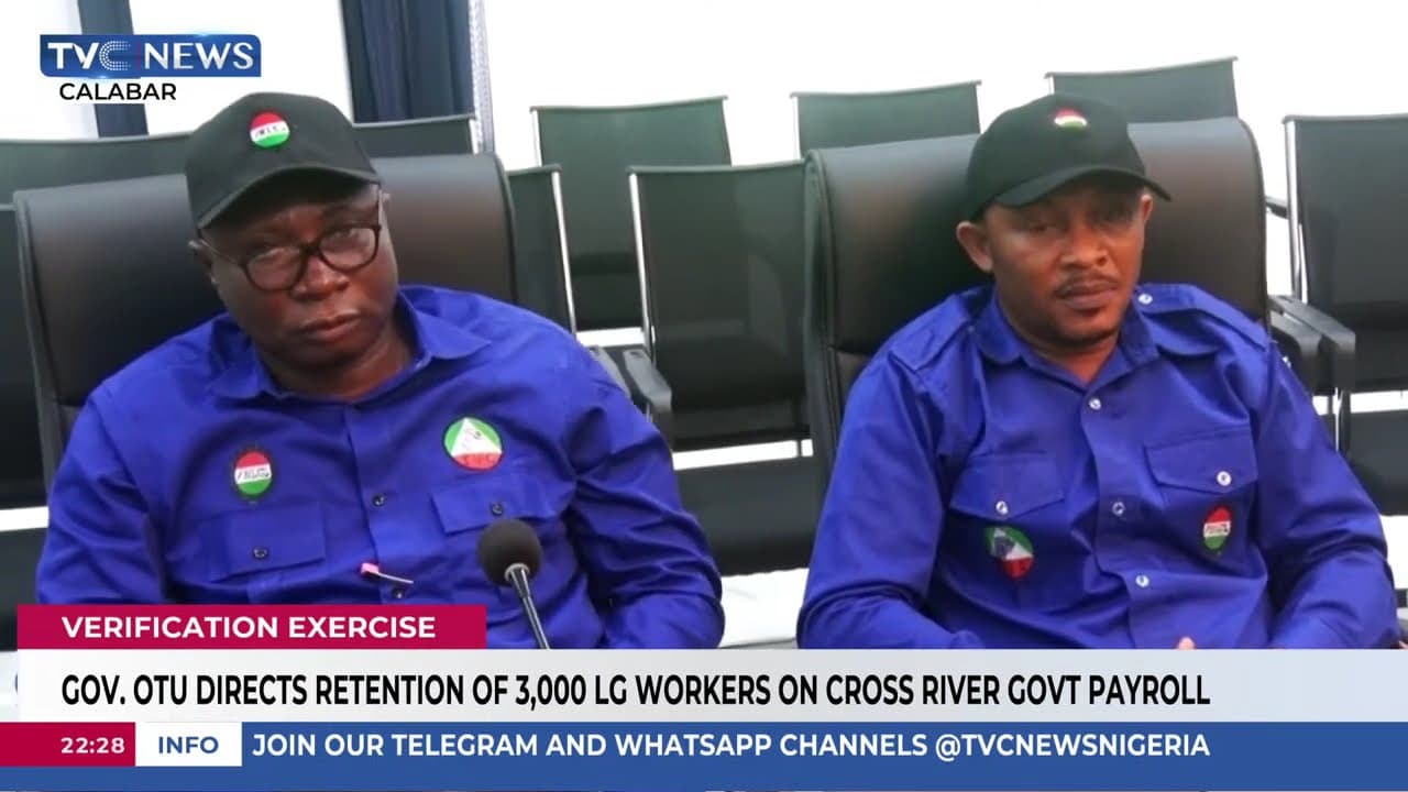 Gov Otu Directs Retention Of 3,000 LG Workers On Cross River Govt Payroll