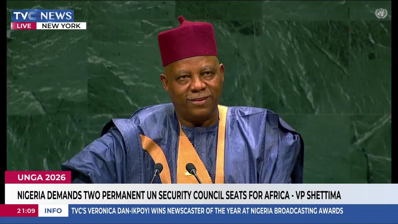 UNGA 81: Nigeria Demands Two Permanent UN Security Council Seats For Africa