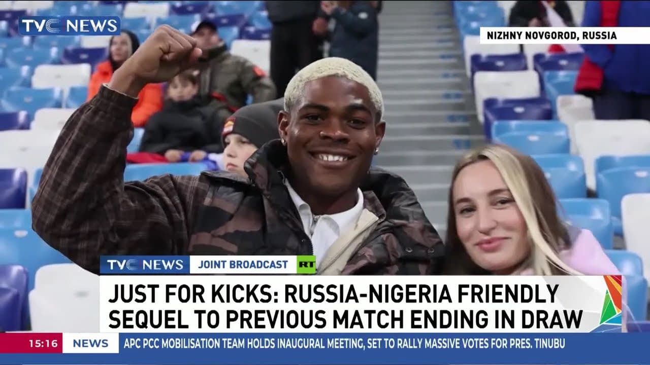 Russia-Nigeria Friendly Ends in Draw, Fans React