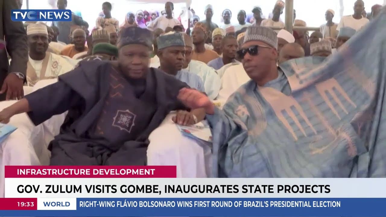 Governor Zulum Visits Gombe, Inaugurates State Projects
