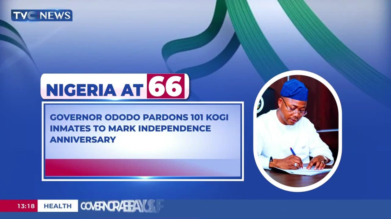 Gov. Ododo Pardons 101 Kogi Inmates To Mark Nigeria's 66th Anniversary