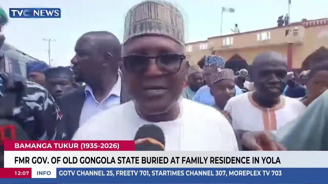 Ex-Gov Of Defunct Gongola State Bamanga Tukur Buried At Family Residence In Yola